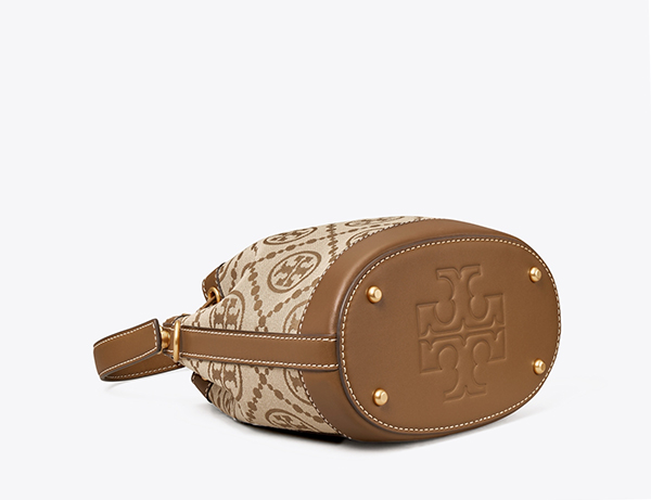 Tory Burch T Monogram 緹花水桶包