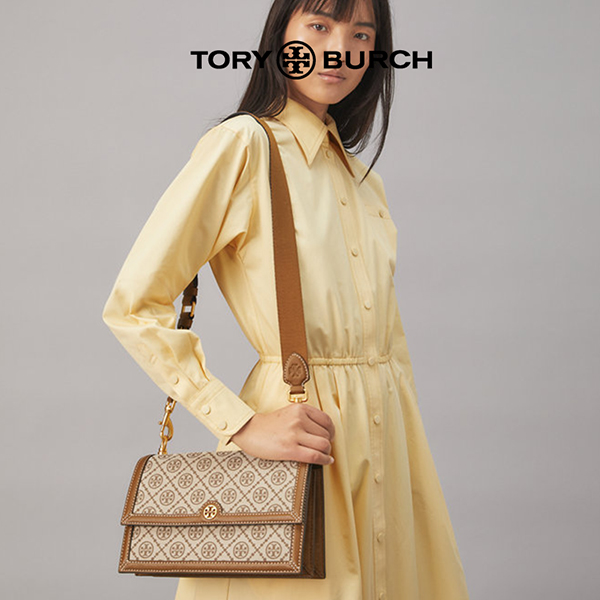 Tory Burch T Monogram 緹花單肩包