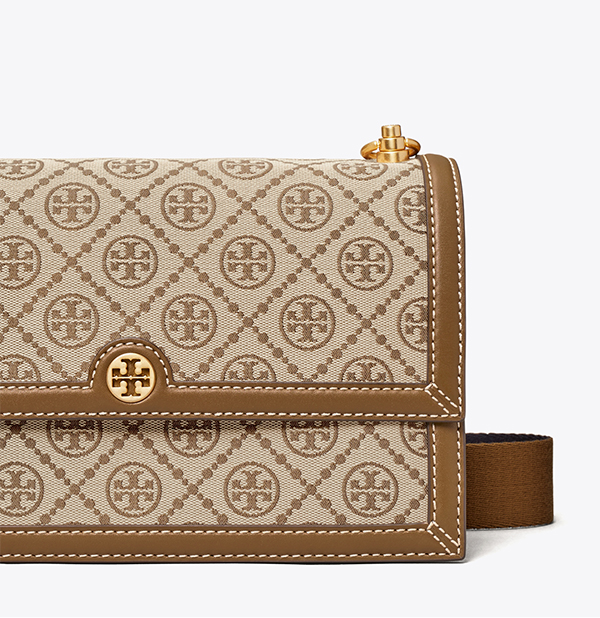 Tory Burch T Monogram 緹花單肩包